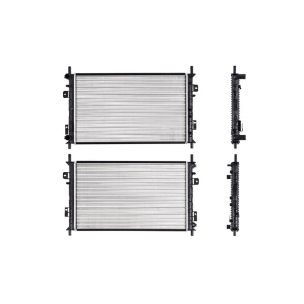 Radiador Fd Fiesta 03-10 L4 2.0/1.6L C/S Aa Aut 22X14 1/7X23Mm Alum Mec Polar
