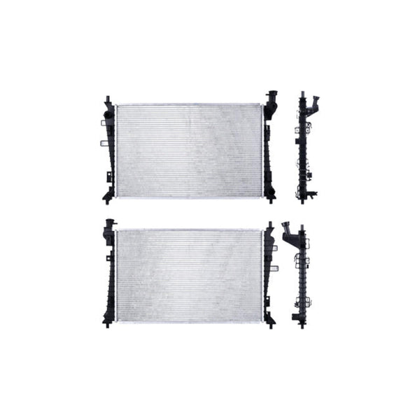 Radiador Fd Focus 08-11 L4, L5 2.0, 2.5 Lts C/S Aa Std 26 7/9X16 6/7X16Mm Alum Sold Polar