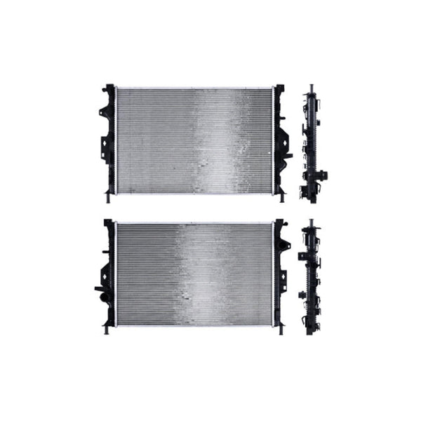 Radiador Lr Range Rover 12-18 (P/Toma De Calefaccion) L4 2.0, 2.2, 2.3, 4.4 Lts Aut C/S Aa 26 3/8X17 5/9X26Mm Alum Sold Polar