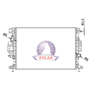 Radiador Fusion Manual 2013-2020 Polar