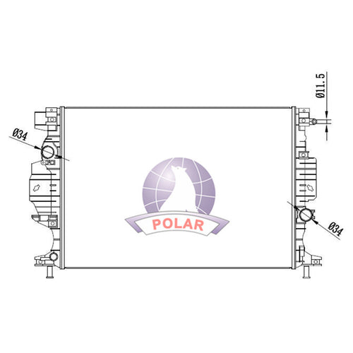 Radiador Fusion Manual 2013-2020 Polar