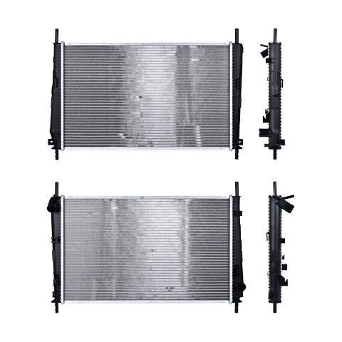 Radiador Fd Mondeo 01-07 L4 2.0, 2.2 Lts Aut C/S Aa 24 2/5X14 7/8X26Mm Alum Sold Polar
