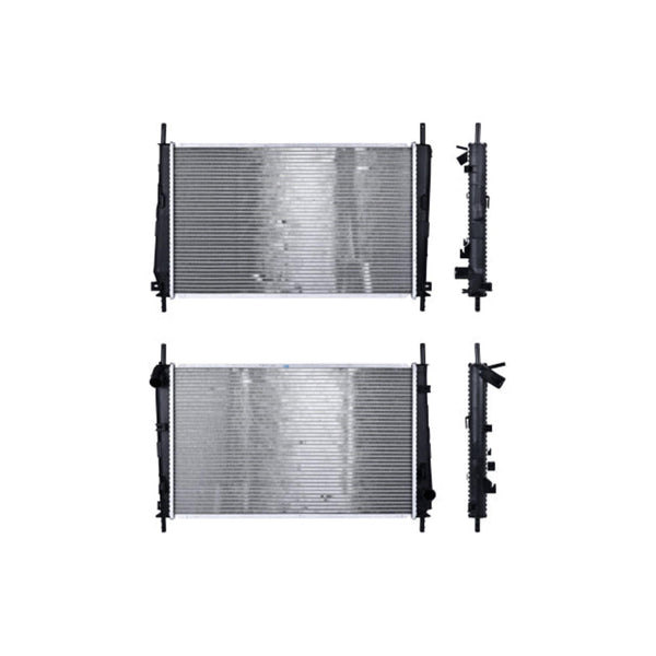 Radiador Fd Mondeo 01-07 L4 2.0, 2.2 Lts Aut C/S Aa 24 2/5X14 7/8X26Mm Alum Sold Polar