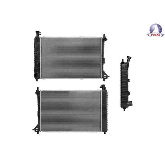 Radiador Fd Mustang 97-04 V6 3.8, 3.9 Lts C/S Aa Std C/Gollete 24 4/5X16 6/7X26Mm Alum Soldado Polar