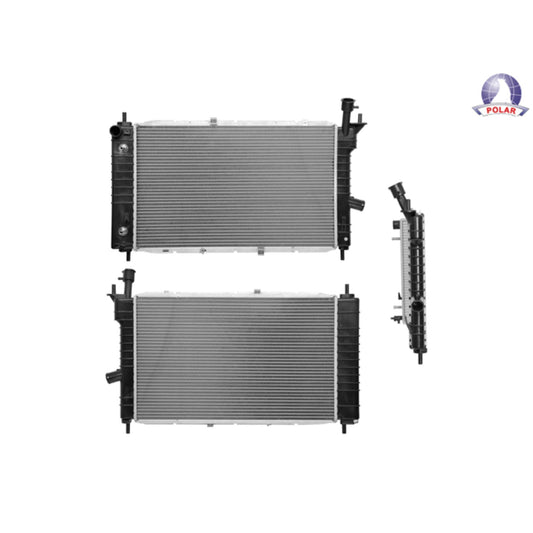 Radiador Fd Topaz/Guia/Tempo 92-94 L4/V6 2.3, 3.0 Lts C/S Aa Aut 24X14 1/2X26Mm Alum Sold Polar