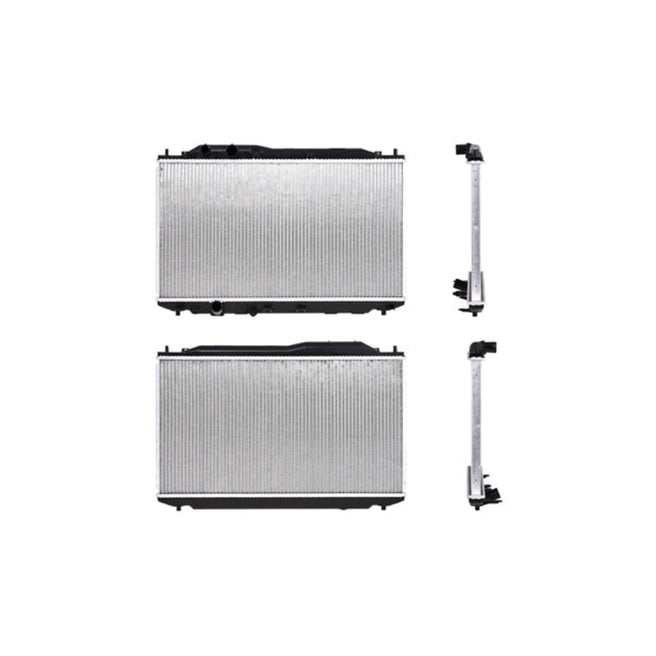 Radiador Hd Civic/Csx 06-11 L4 1.8, 2.0 Lts C/S Aa Std Toma Inferior Lisa 14 3/4X26 2/3X26Mm Alum Sold Polar