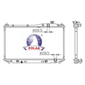 Radiador 16mm Civic Automático 2001-2005 Polar