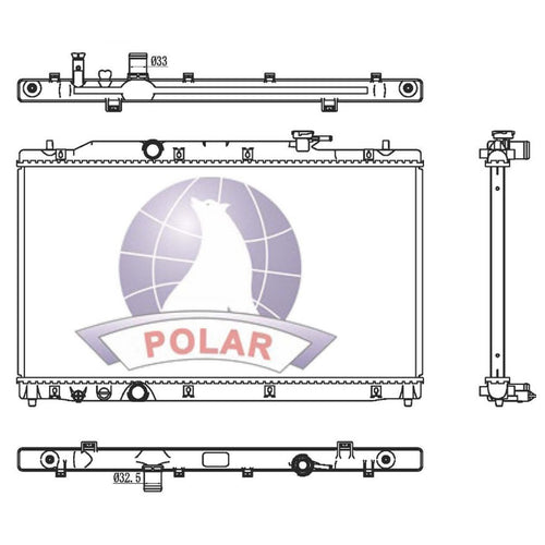 Radiador Civic Automático 2022-2026 Polar