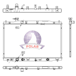 Radiador 16mm CR-V Automático 2010-2011 Polar