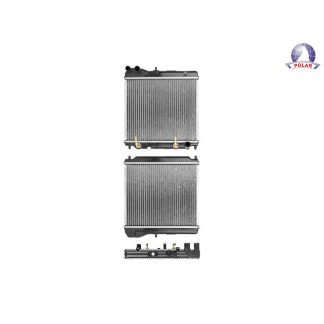 Radiador Hd Fit 06-08 L4 1.4, 1.5 Lts C/S Aa Aut 12 4/5X14 7/8X26Mm Alum Sold Polar