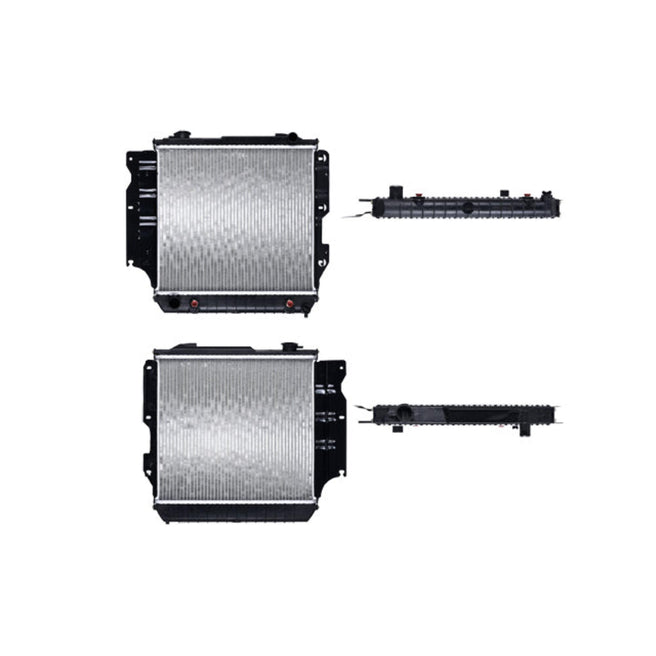 Radiador Jp Wrangler 87-95 Sahara L4, L6 2.5, 4.0, 4.2 Lts C/S Aa Aut 18 1/9X19 1/5X32Mm Alum Sold Polar