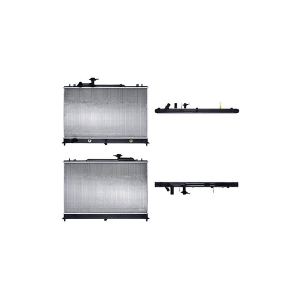 Radiador Mz Cx7 07-12 L4 2.3/2.5 Lts C/S Aa Aut 17 2/3X29 5/6X26Mm Alum Sold Polar