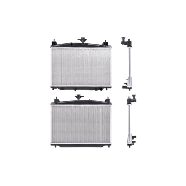 Radiador Mz 2 11-15 L4 1.5 Lts Aut C/S Aa 13 7/9X22X16Mm Alum Sold Polar