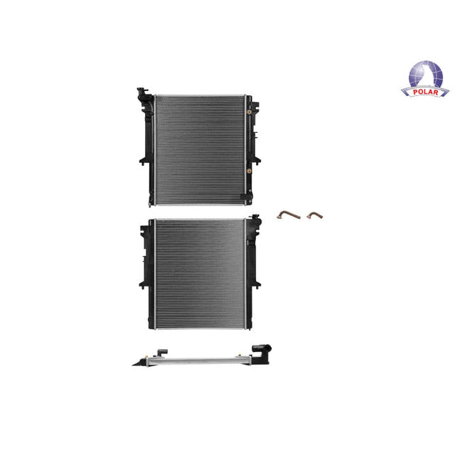 Radiador Mt L200 08-15 L4 2.4, 2.5 Lts Aut C/S Aa Gas/Diesel 20 2/3X25 1/8X26Mm Alum Sold Polar