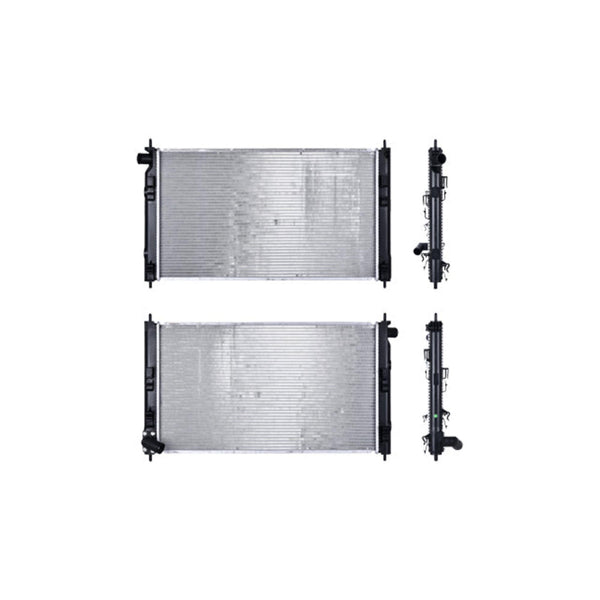 Radiador Mt Lancer 08-14 L4 2.0,2.4, 3.0 Lts (Toma Superior Hacia Adentro) Aut C/S Aa 27 5/9X16X16Mm Alum Sold Polar
