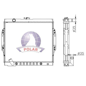 Radiador Montero Automático 1994-2000 Polar