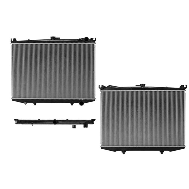 Radiador Ns D21/Hardbody/Pathfinder 86-04 L4/V6 2.4/3.0 Lts Tomas Lineales Std 17X25X16Mm Alum Sold Polar