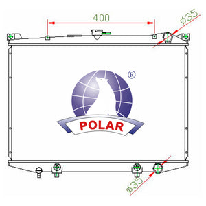 Radiador D21 Automático 1986-2004 Polar