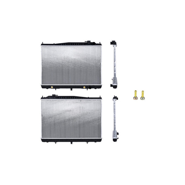 Radiador Ns Frontier 11-15/X-Terra 00-04 L4 2.4, 2.5 Lts/V6 3.3 Lts C/S Aa Aut Gas 17 1/2X27X26Mm Alum Sold Polar