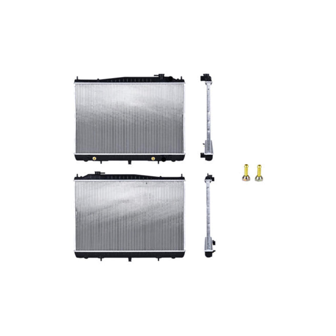 Radiador Ns Frontier 11-15/X-Terra 00-04 L4 2.4, 2.5 Lts/V6 3.3 Lts C/S Aa Aut Gas 17 1/2X27X26Mm Alum Sold Polar