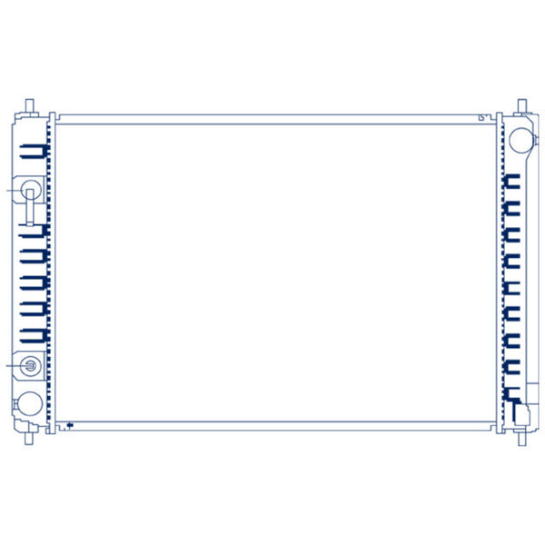Radiador Ns Murano/Quest 08-14 V6 3.5 Lts C/S Aa Aut 26 1/2X18X26Mm Alum Sold Polar