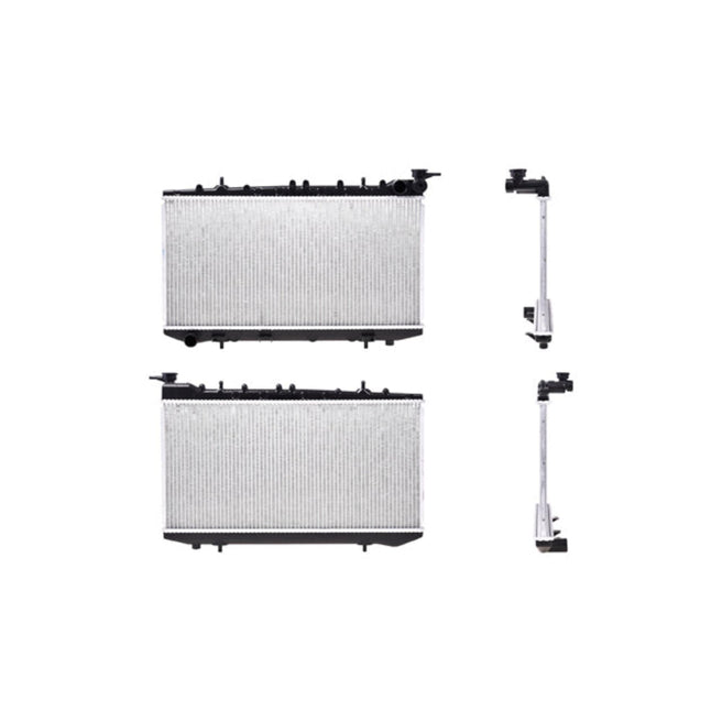 Radiador Ns Sentra 93-00 L4 1.6,1.8,2.0 Lts Std C/S Aa Tomas De Agua De 35Mm 12 3/5X25 1/2X16Mm Alum Sold Polar
