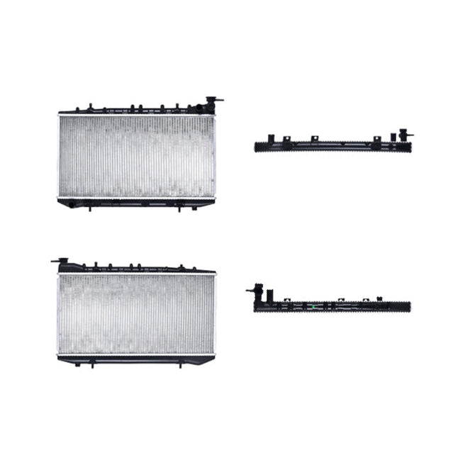 Radiador Ns Tsuru Iii 92-17 L4 1.6, 1.8, 2.0 Lts 2 Hileras 1/2 C/S Aa Std 12 3/5X25 1/2X26Mm Alum Sold Polar