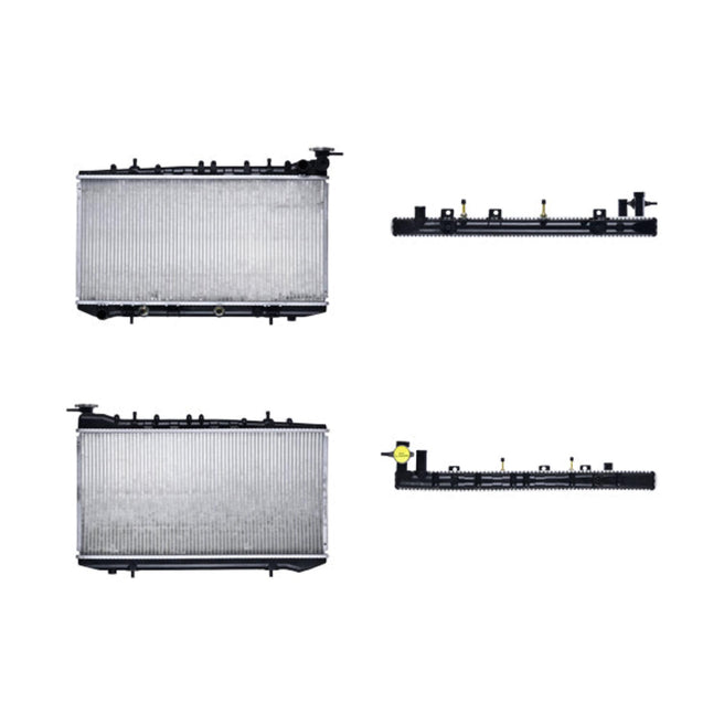 Radiador Ns Tsuru Iii 92-17 L4 1.6, 2.0 Lts 2 Hileras 1/2 C/S Aa Aut 12 3/5X25 1/2X26Mm Alum Sold Polar