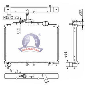Radiador Urvan Manual 2007-2009 Polar