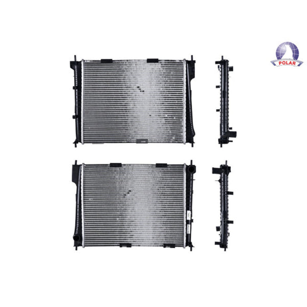 Radiador Rn Clio Ii 07 -09 1.2, 1.6 Lts C/S Aa Std 19 3/8X15 8/9X26Mm Alum Sold Polar