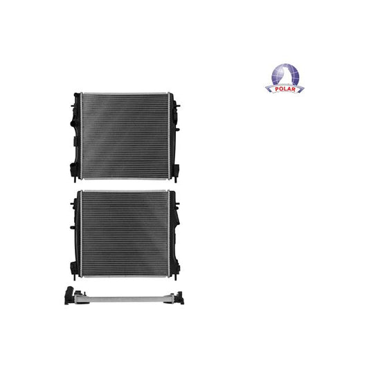 Radiador Rn Kangoo 04-17 L4  1.6 Lts Std C/S Aa 18 1/3X18 1/2X26Mm Alum Sold Polar