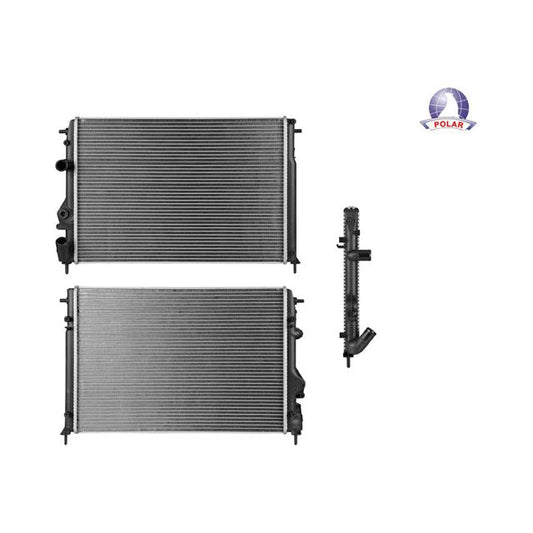 Radiador Rn Megane 01-03 L4 2.0 Lts Std C/Aa 23X16X26Mm Alum Sold Polar
