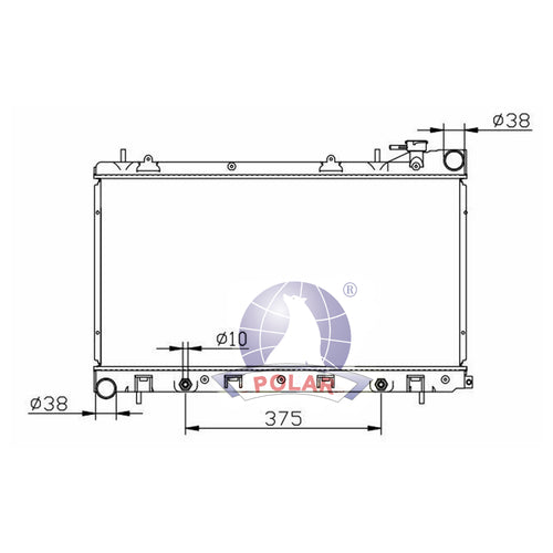 Radiador Forester Automático 2003-2005 Polar