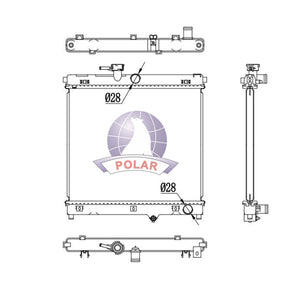 Radiador Jimny Manual 2021-2026 Polar