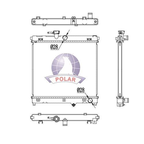 Radiador Jimny Manual 2021-2026 Polar