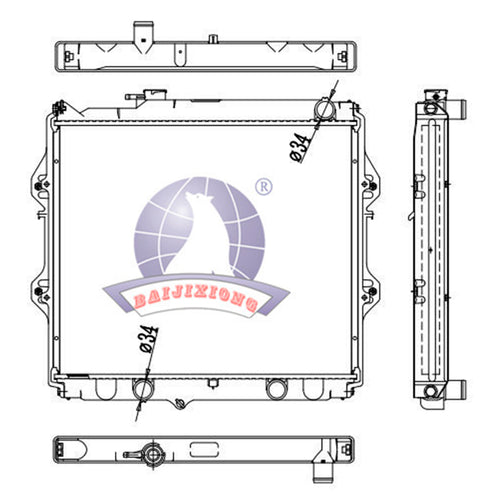Radiador Hilux Manual 2004-2005 Polar