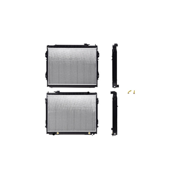 Radiador Ty Tacoma 95-04 L4 V6 2.4, 2.7, 3.4 Lts C/A Aa Aut 18 5/7X25 1/8X26Mm Alum Sold Polar