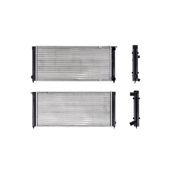 Radiador Vw Golf/Jetta/Atlantic/Caribe 84-92 L4 1.6, 1.8, 2.0 Lts Std C/Aa 26 4/7X12 2/3X34Mm Alum Mec Polar