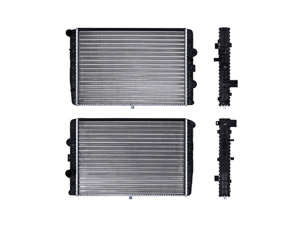 Radiador Vw Pointer 97-10 L4 1.6, 1.8, 2.0 Lts S/Aa Std 18 1/2X13 2/5X34Mm Alum Mec Polar