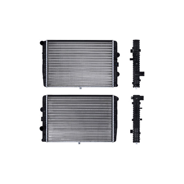 Radiador Vw Pointer 97-10 L4 1.6, 1.8, 2.0 Lts S/Aa Std 18 1/2X13 2/5X34Mm Alum Mec Polar