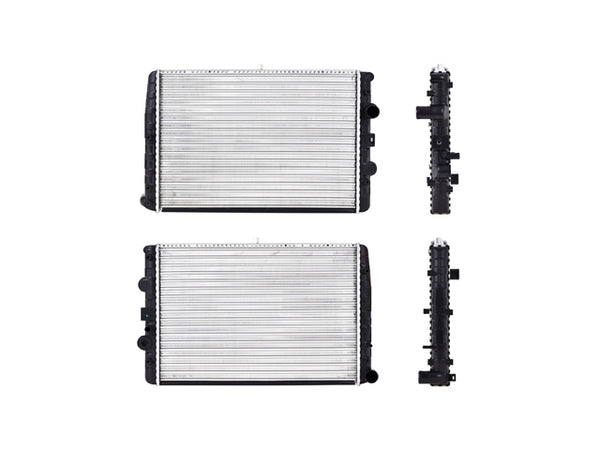 Radiador Vw Pointer 97-10 L4 1.6, 1.8, 2.0 Lts S/Aa Std 18 1/2X13 2/5X23Mm Alum Mec Polar