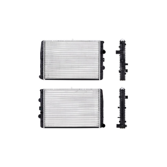 Radiador Vw Pointer 97-10 L4 1.6, 1.8, 2.0 Lts S/Aa Std 18 1/2X13 2/5X23Mm Alum Mec Polar