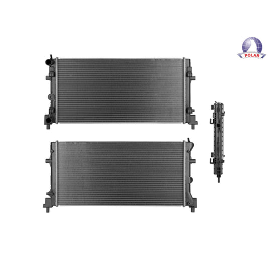 Radiador Vw Vento 14-22 L4 1.2, 1.4, 1.6, 1.8, 2.0 Lts Std C/S Aa 25 1/2X13X22Mm Alum Sold Polar