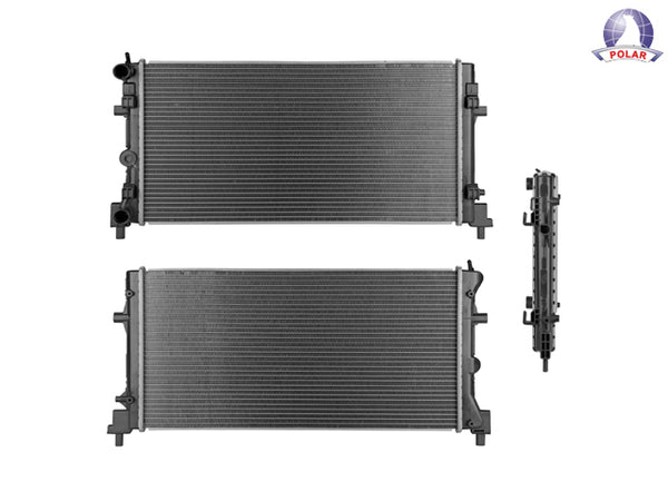 Radiador Vw Vento 14-22 L4 1.2, 1.4, 1.6, 1.8, 2.0 Lts Std C/S Aa 25 1/2X13X22Mm Alum Sold Polar