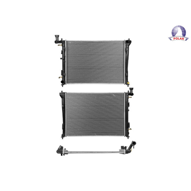 Radiador Hy Elantra 07-10 L4 2.0 Lts Aut C/S Aa 23 5/8X17 1/4X16Mm Alum Sold Polar