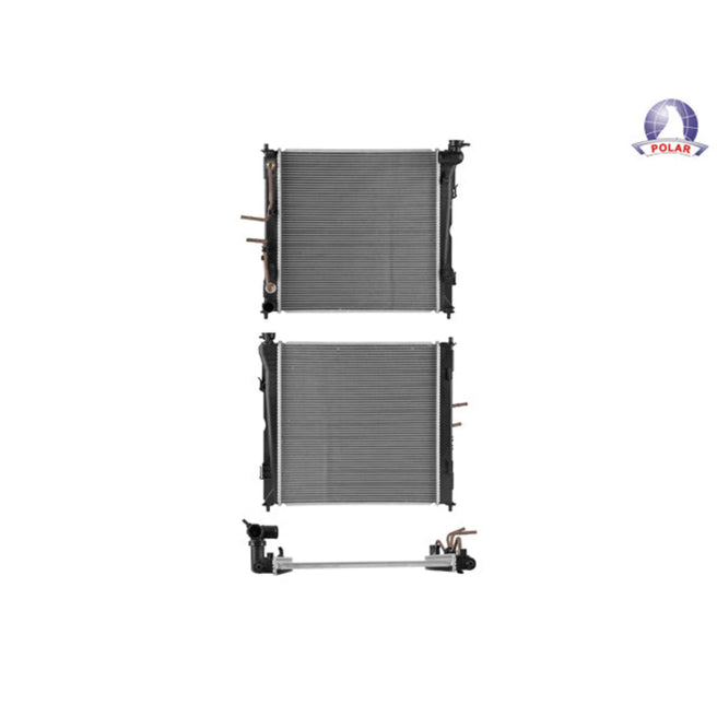 Radiador Hy Sonata 11-14 L4 2.0 Lts C/Aa Aut 18 1/3X18 5/6X16Mm Alum Sold Polar