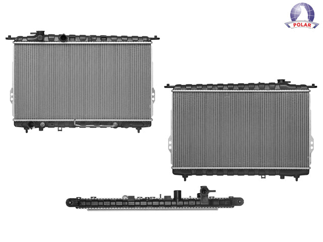 RADIADOR HY SONATA 99-05/KI OPMA 01-06 L4 2.4/V6 2.5, 2.7 LTS AUT C/S AA 15 3/4X28 1/2X16MM ALUM SOLD POLAR