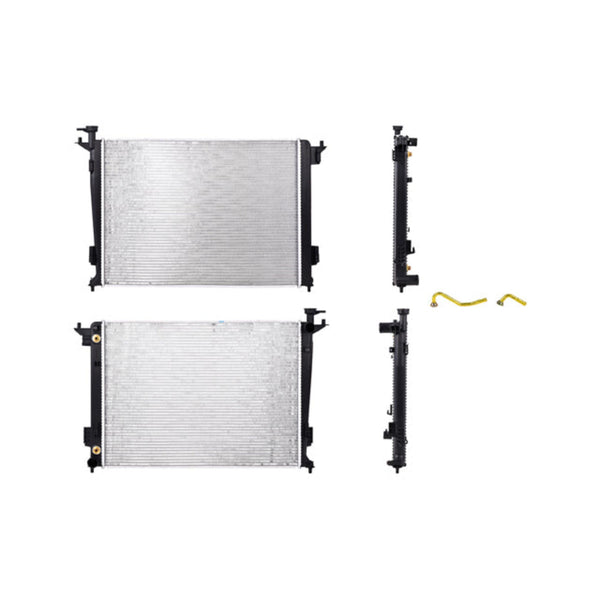 Radiador Ki Sportage 11-16 L4 2.0, 2.4 Lts C/S Aa Aut 25 1/5X18 5/6X16Mm Alum Sold Polar