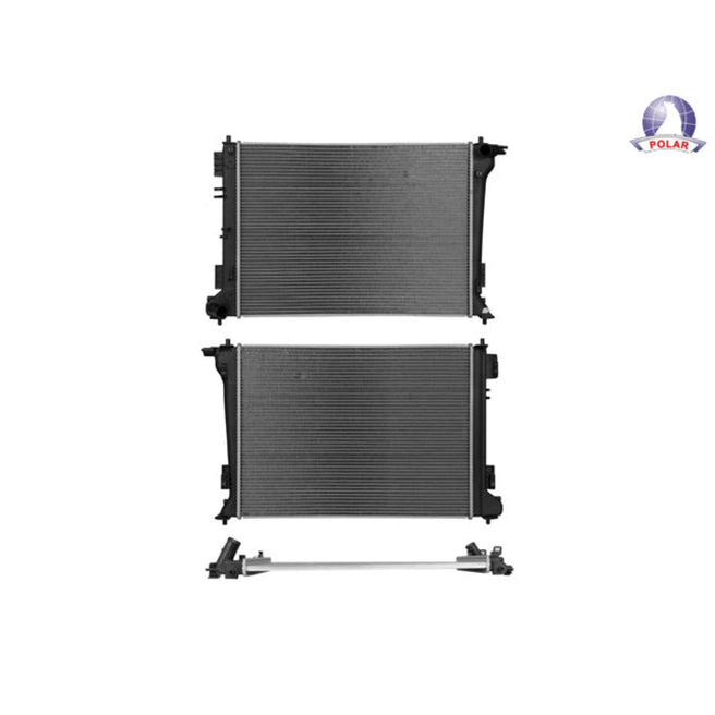 Radiador Ki Sportage 17-22 L4 2.0, 2.4 Lts Std C/S Aa 25 1/5X18 5/6X16Mm Alum Sold Polar