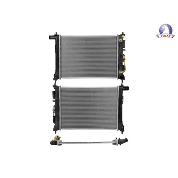 Radiador Ki Rio 18-22 L4 1.6 Lts Aut C/S Aa 19 2/3X14 2/5X16Mm Alum Sold Polar